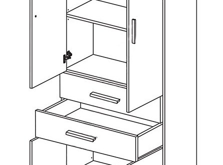 Пенал REG 4D2S/220 Каби 2