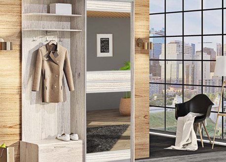 Прихожая-купе 1,4м Модель-6 однодверная