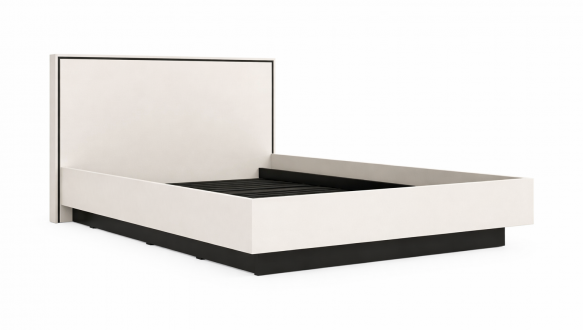 Ліжко LOZ160 Хілс/Heels Кашемір/Чорний Гербор