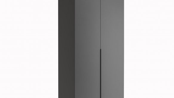 Шафа 2дв Міромарк Доні 2 дверна графіт сірий 90 см