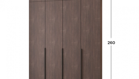 Шафа Mebelstar Оскар чотирьохдверна з антресоллю Дуб рістрето 160 см 0