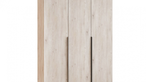 Шкаф Mebelstar Оскар трехдверный с ящиками Аляска серый 120 см 2