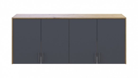 Антресоль висока Дорос Ронді графіт 4-дверна 160 см 2