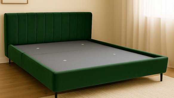 Кровать мягкая Городок меблі Сиена с подьемным механизмом и нишей для белья 1