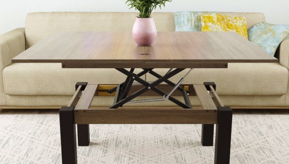 Стіл-трансформер B-Fly Дуб вінтаж оксид/Венге