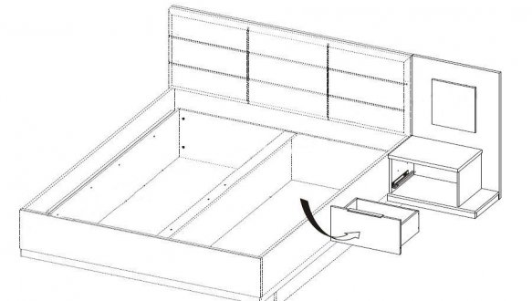 Тумба прикроватная правая 69 LIVORNO 7