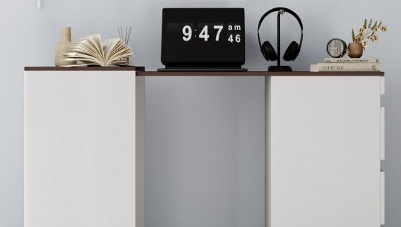 Комод-трансформер Molli Белый бриллиант/Венге 0