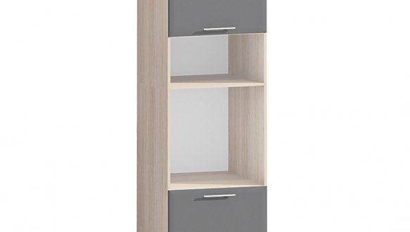 Шафа П60.214.2Д В.4 під духовку і мікрохвильову піч Хай-Тек глянець перламутр