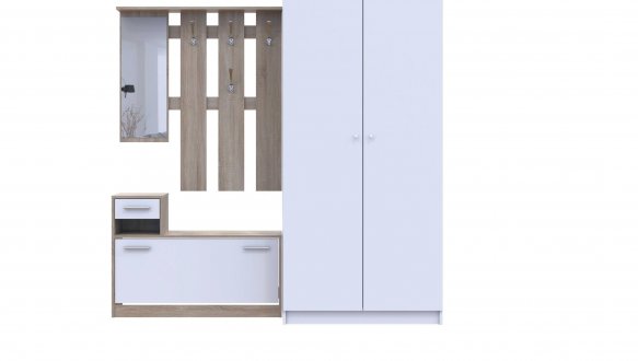 Передпокій Alice/Еліс та шафа Promo Дуб Сонома/Білий Дорос