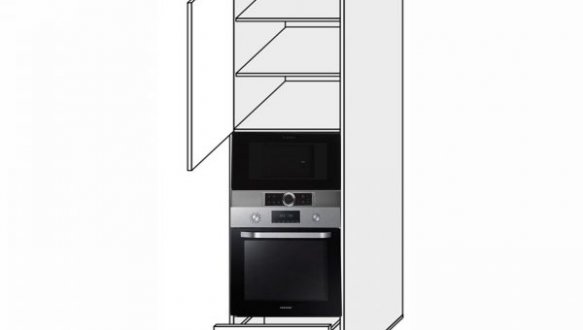 Пенал духовка+микроволновка телескоп 60ПДМ1ШХ/2320 Глори