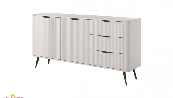 Комод 2D3S/163 Беж/Черные ножки Lante 2