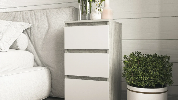 Тумба прикроватная Moreli T216 Бетон/Дуб Аппалачи