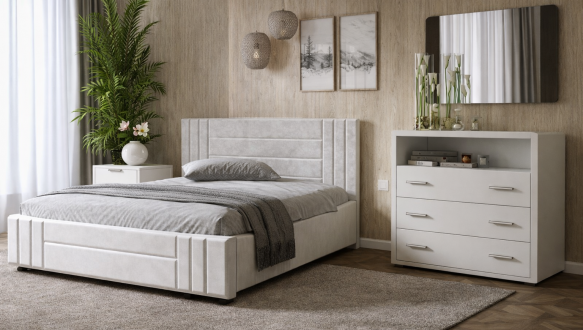 Спальня Praha/Прага Arbor Drev с комодом 3S и тумбами