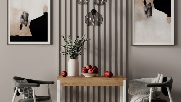 Стол-трансформер Lunch Дуб крафт золотой/Белый 1