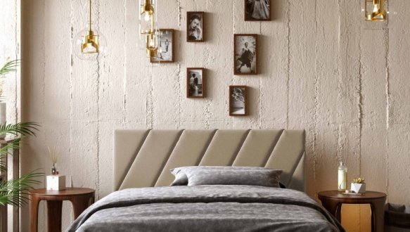 Кровать мягкая двуспальная Виорина Деко Палермо с подъемным механизмом и нишей для белья 1