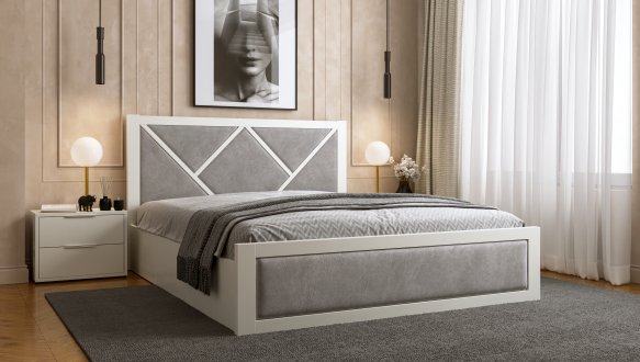 Ліжко дерев'яне DrevKO Стиль 1 Емаль