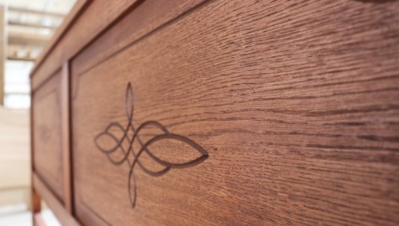 Кровать двуспальная деревянная ЧДК Майя NEW Щит Сосна 3