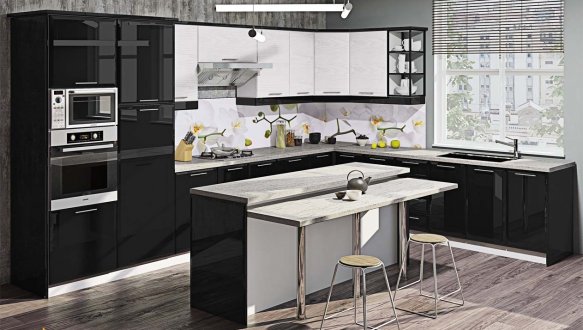 Модульна кухня Хай-тек глянець 26