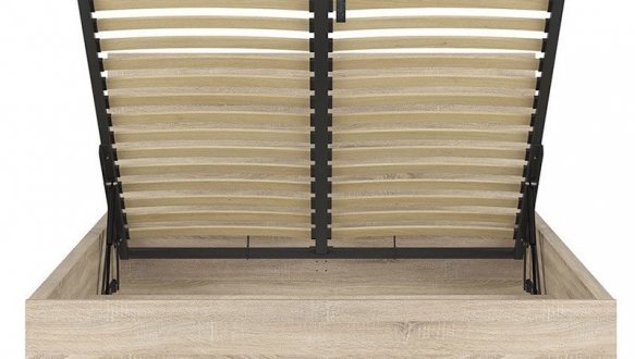 Кровать двуспальная BRW Poland LOZ/140/B Tetrix / Тетрикс с подьемним механизмом и нишей для белья ДСП 7