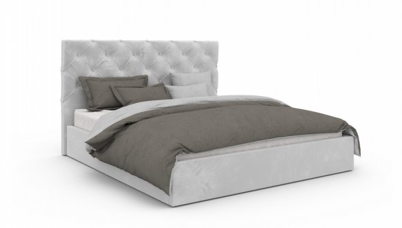 Ліжко м'яке двоспальне Віоріна Деко Велюр з підйомним механізмом та нішею для білизни 11