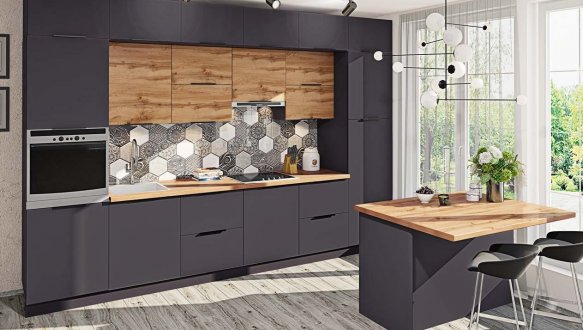 Модульная кухня Лофт глянец 19