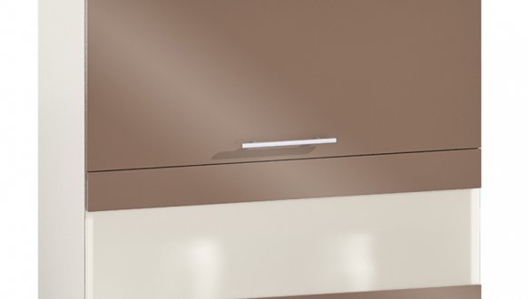 Шкаф верхний В80.72.1Д.1СК. Бар/В80.92.1Д.1СК. Бар Крашеный высокий глянец с печатью