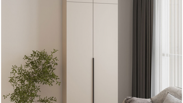 Шкаф Mebelstar Оскар двухдверный с антресолью Кашемир 100 см