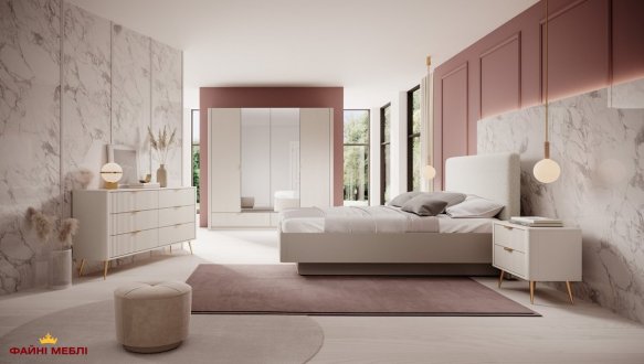 Шкаф 4D2S/213 Perfect Home Lante Беж/Золотые ручки 213 см 0