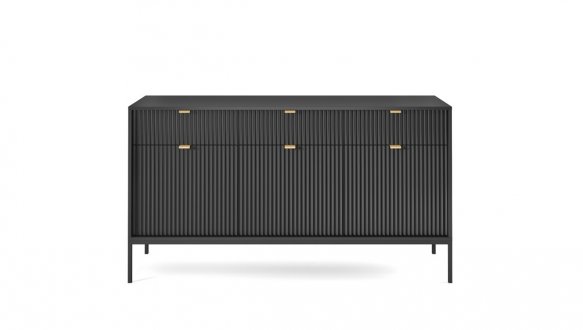 Комод Чорний/Чорні ніжки KSZ154 Nova