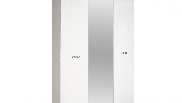 Шкаф 3дв с зеркалом Миромарк Прованс 3 дверный белый 148 см