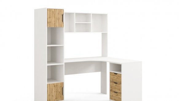 Стол письменный угловой Teenager Белый 11