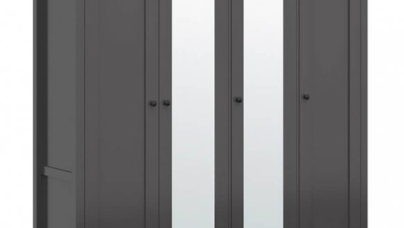 Шафа SZF2L2D3E BRW Poland Hesen 3 дверна чорний 197 см 0