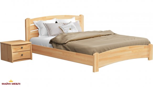 Кровать деревянная Эстелла Венеция Люкс / Серия Вега Щит / Массив Бук 1