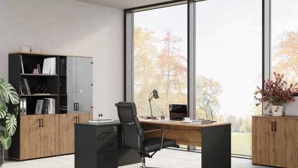 Стол руководителя правый Джуриан 4