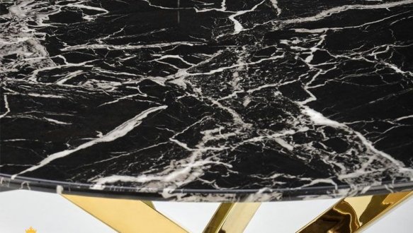 Стол RAYMOND 2 черный мрамор/золото 2