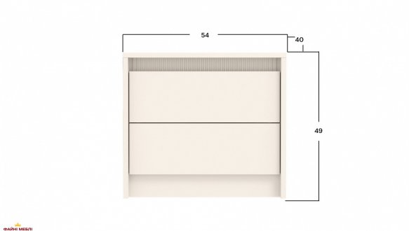 Тумба прикроватная KOM2S Монако Кашемир 0
