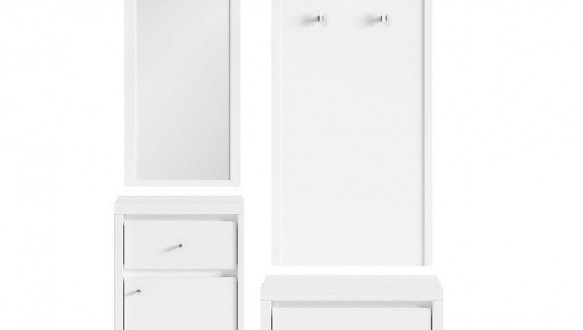 Модульний передпокій ВМК-Україна Крістіна Білий / Білий глянець