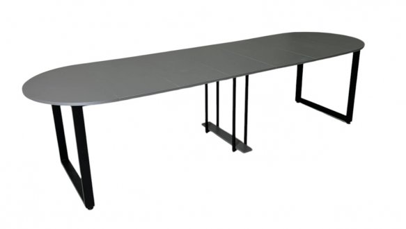 Стіл розкладний трансформер MebliRoMax Long Round / Лонг Раунд 90-350 см 