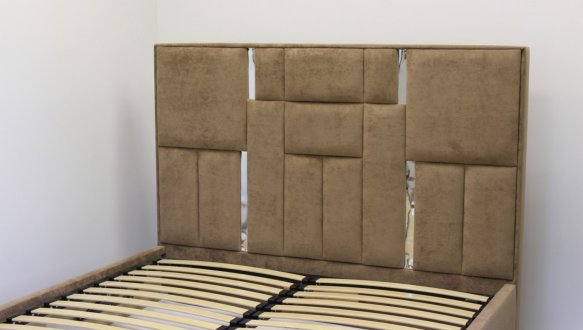 Ліжко м'яке Городок меблі Сапфір з підйомним механізмом та нішею для білизни 8