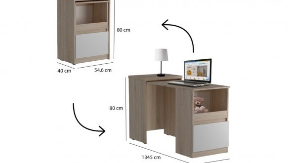 Стіл комод трансформер Matroluxe Смарт 5 2