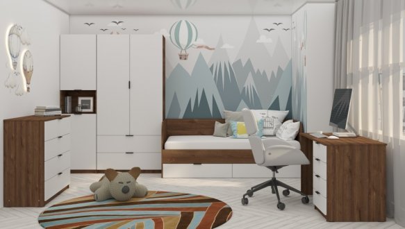 Стол Джуниор с 4 ящиками 1