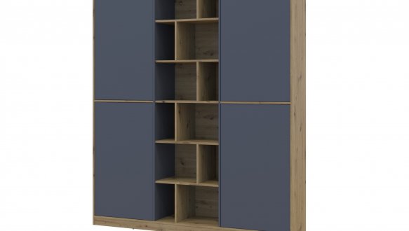 Шкаф Дорос Морган дуб сонома/графит 3 дверная 180 см