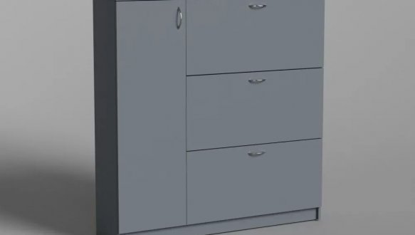 Тумба для обуви №1 Matroluxe на 3 ящика и 1 двери 0