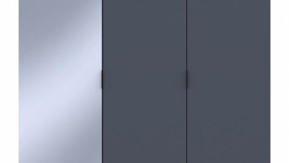 Шкаф для одежды Дорос Гелар графит 2-х дверный/Зеркало 116,5 см 2