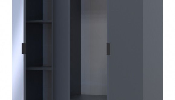 Шкаф для одежды Дорос Гелар графит 2-х дверный/Зеркало 116,5 см 5