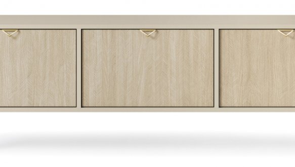 Тумба под ТВ беж песочный/пихта сканди Forest RTV158 2