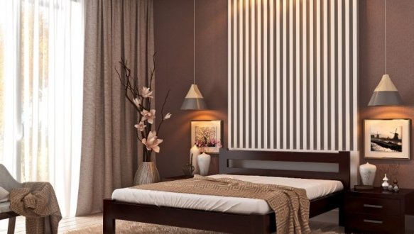 Ліжко дерев'яне Лев Соня масив Бук 2