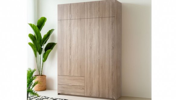 Шкаф Дорос Лукас дуб сонома 4 дверный с 2-мя ящиками 180 см 3