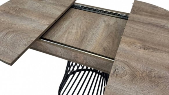 Стіл круглий розкладний MebliRoMax Rondo slide / Рондо Слайд D1100 15