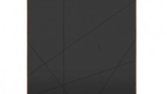 Шкаф SZF3D BRW Poland Forn 3 дверный черный 180 см